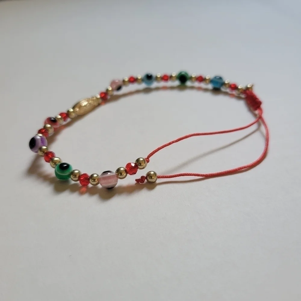 Adjustable Evil Eye Handmade Bracelet - Picture 5 of 9